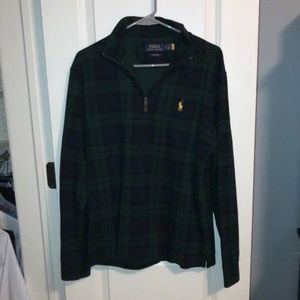 Men’s Estate-Rib Quarter-Zip Pullover Ralph Lauren NWOT